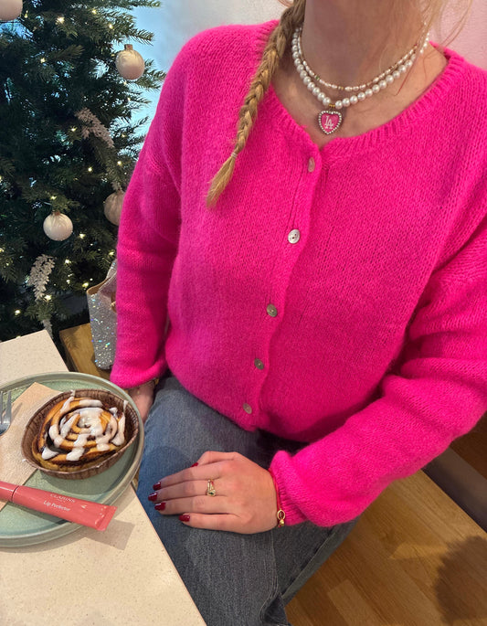 Fuchsia cardigan