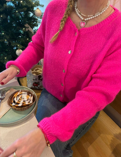 Fuchsia cardigan