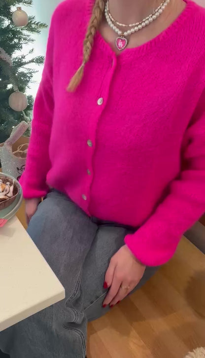 Fuchsia cardigan